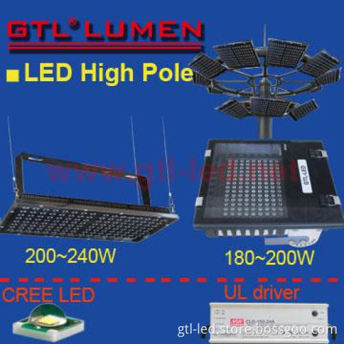 LED high pole lights,LED high mast light,high pole light,CREE LED